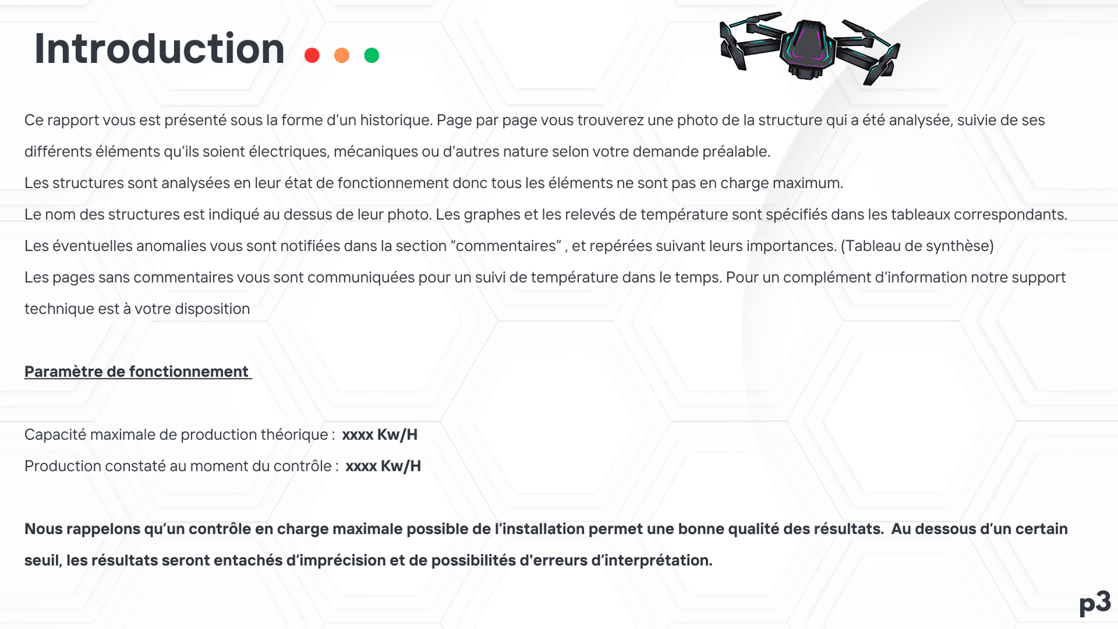 Relevé thermique de panneaux solaires par drone