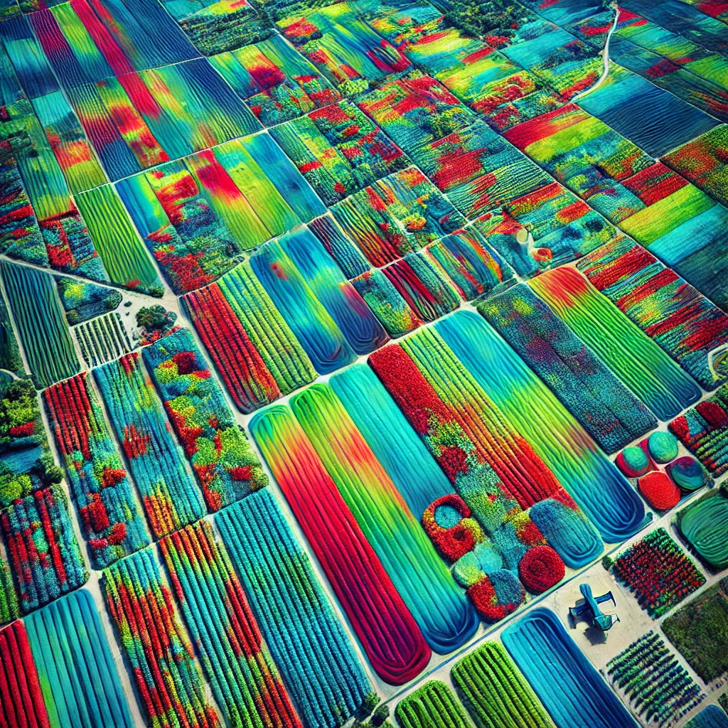 Image multispectrale d’une parcelle agricole