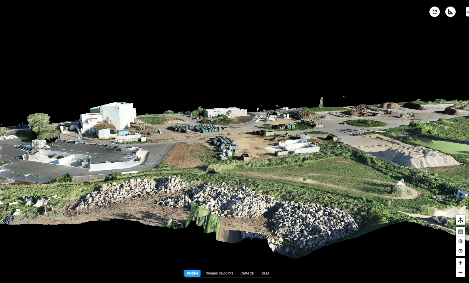 Calcul de cubatures et suivi de terrassement par drone