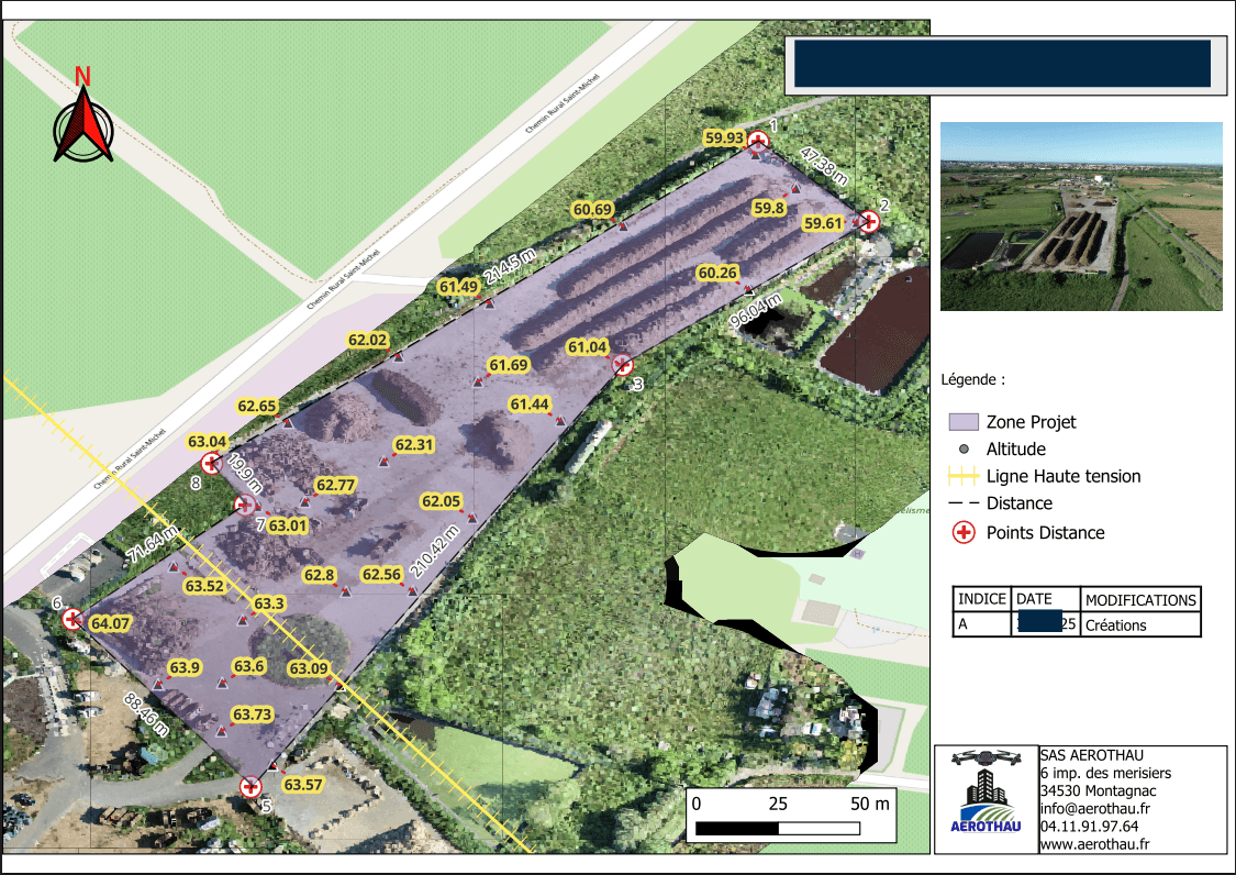 Orthophotoplan drone très haute résolution Smart City