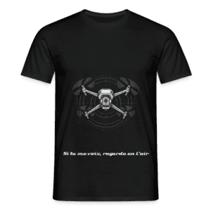 T-shirt "Si tu me vois, regarde en l'air" – Édition Télépilote by Aerothau