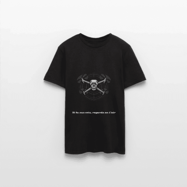 T-shirt "Si tu me vois, regarde en l'air" – Édition Télépilote by Aerothau – Image 3